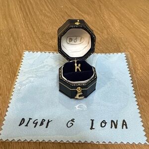 NWT Yellow Gold K Nagini Letter Charm